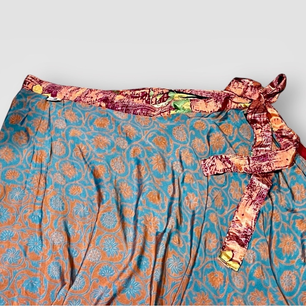 🆕NWT Karma Nepal Crafts reversible Saree - Picture 3 of 16